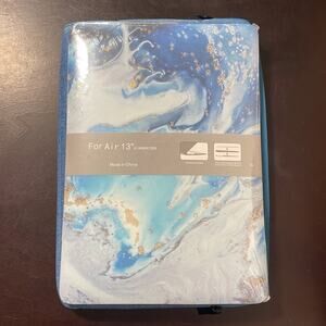 MacBook Air 13” shell and blue soft case